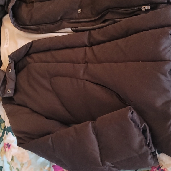 Calvin Klein 1X brown down winter coat - Picture 4 of 14